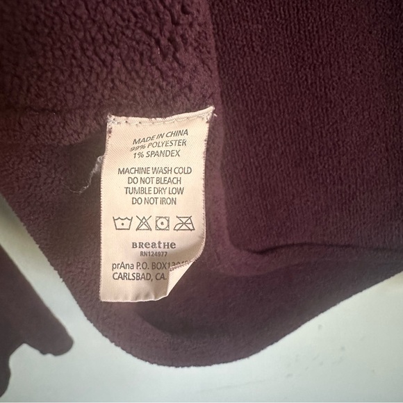 PrAna Purple Cozy Bell Sleeve Pullover Hoodie Shirt Size Medium - Picture 9 of 16